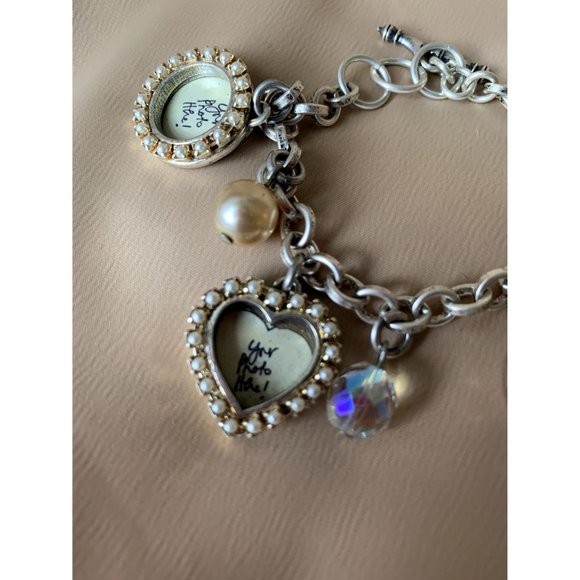 SOLD Maximal Art  Bracelet with 4 Photo Frames - Picture 3 of 7